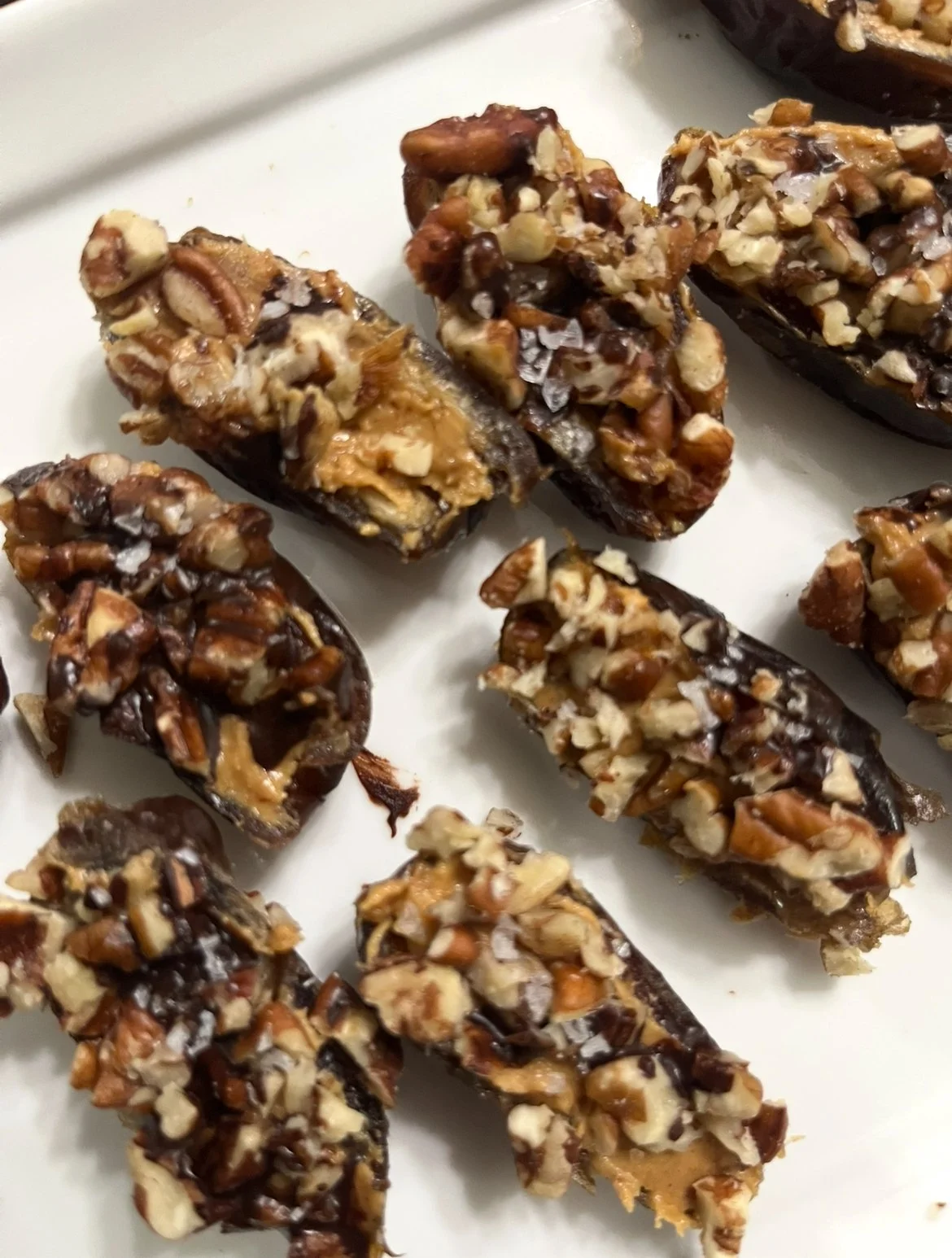 Stuffed Dates with Peanut Butter and Chocolate