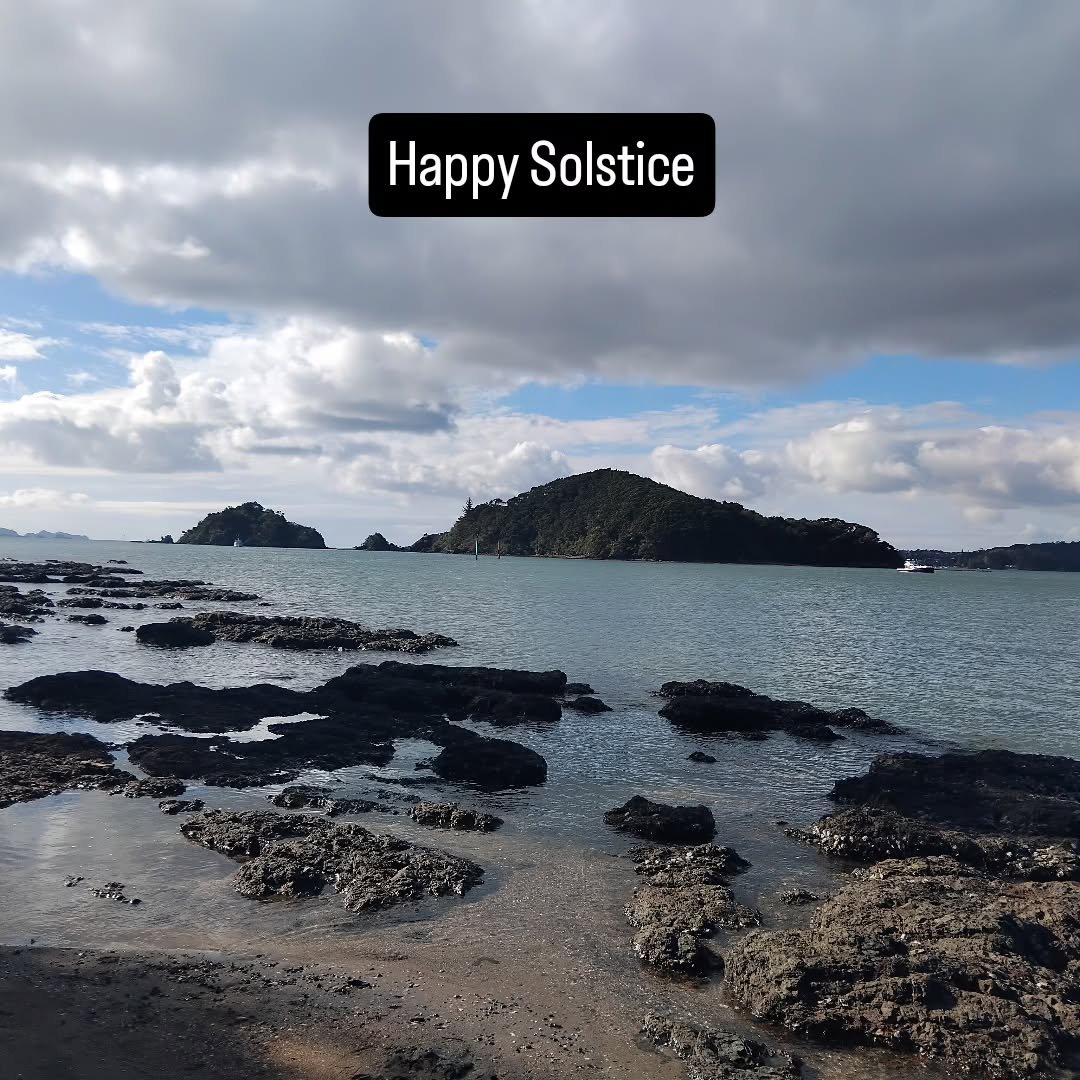 Beautiful spot to be in for the winter solstice today. 
In NZ marking the shortest day of the year. 
Personally, I find we move more into the dark for the month of July - a time of percolation and reflection. 
A time to honour where we have been and 