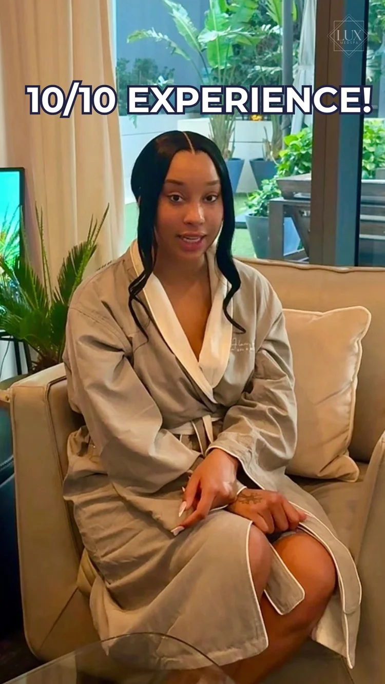 Google review screenshot from Amyah Latson praising the spa day gift experience at Lux MedSpa Brickell in Miami