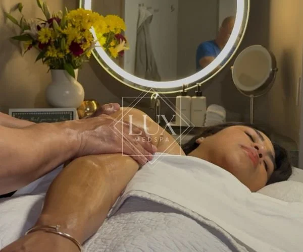 Prenatal massage treatment at Lux MedSpa Brickell in Miami