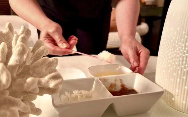 Luxury body scrub treatment at Lux MedSpa Brickell for Miami Spa Month