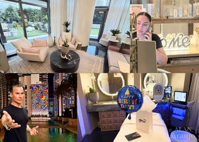Luxury spa lounge at Lux MedSpa Brickell in Miami