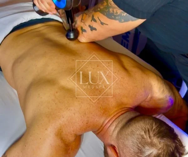Sports massage treatment for muscle recovery at Lux MedSpa Brickell in Miami