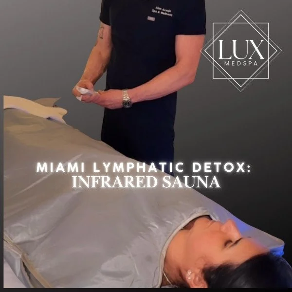 Infrared sauna and lymphatic detox at Lux MedSpa Brickell in Miami