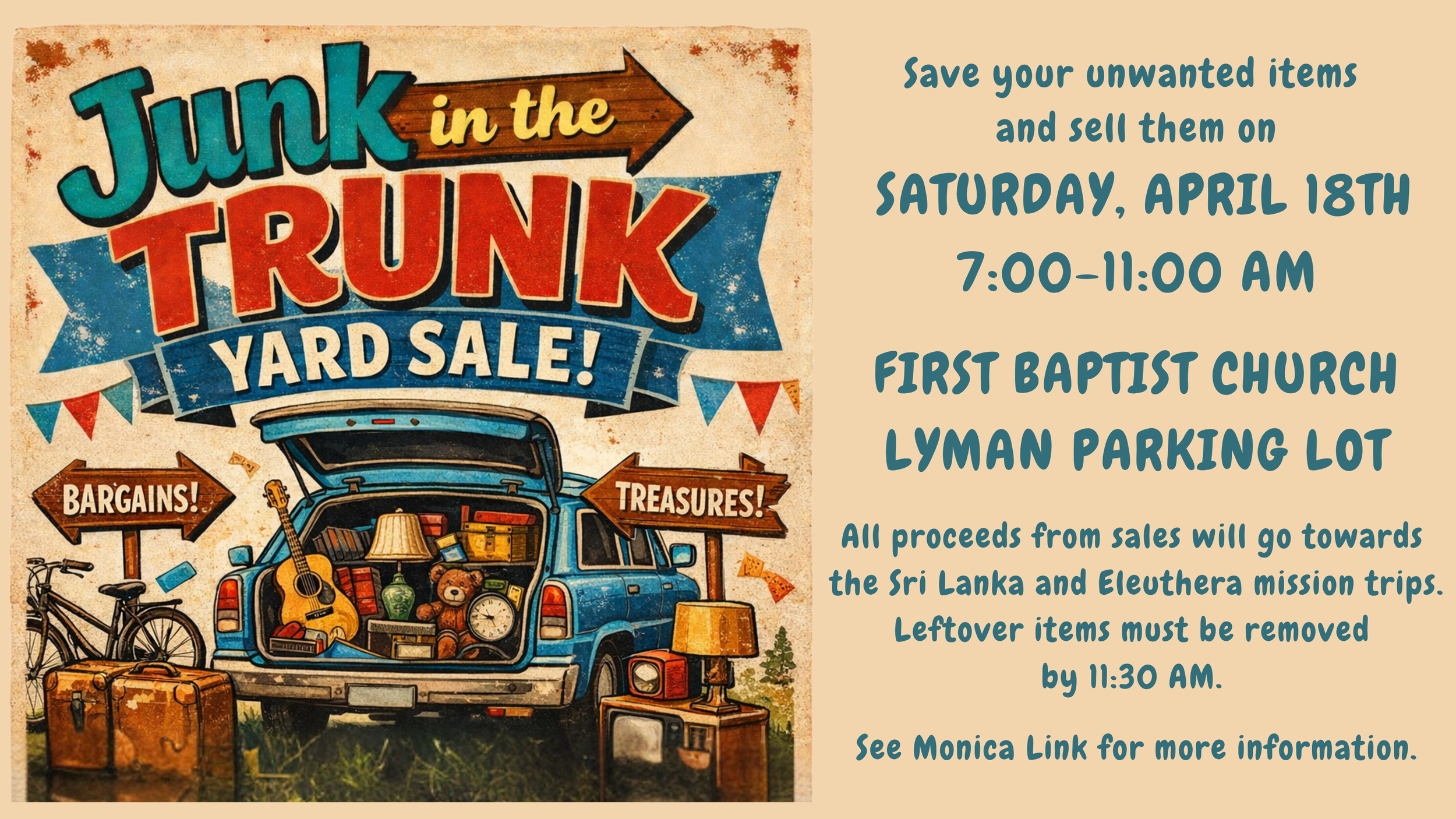 Junk in the Trunk Fundraiser