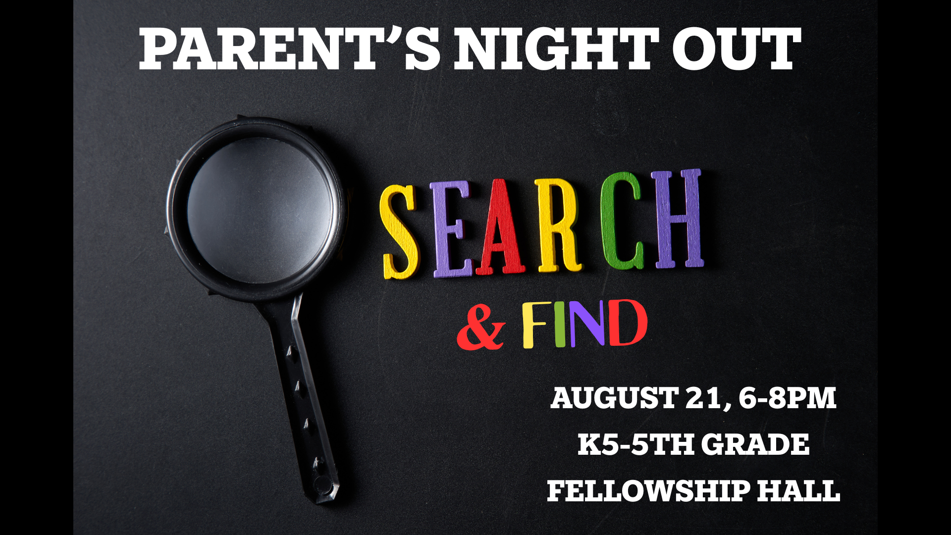 KIDS MINISTRY: PARENTS NIGHT OUT