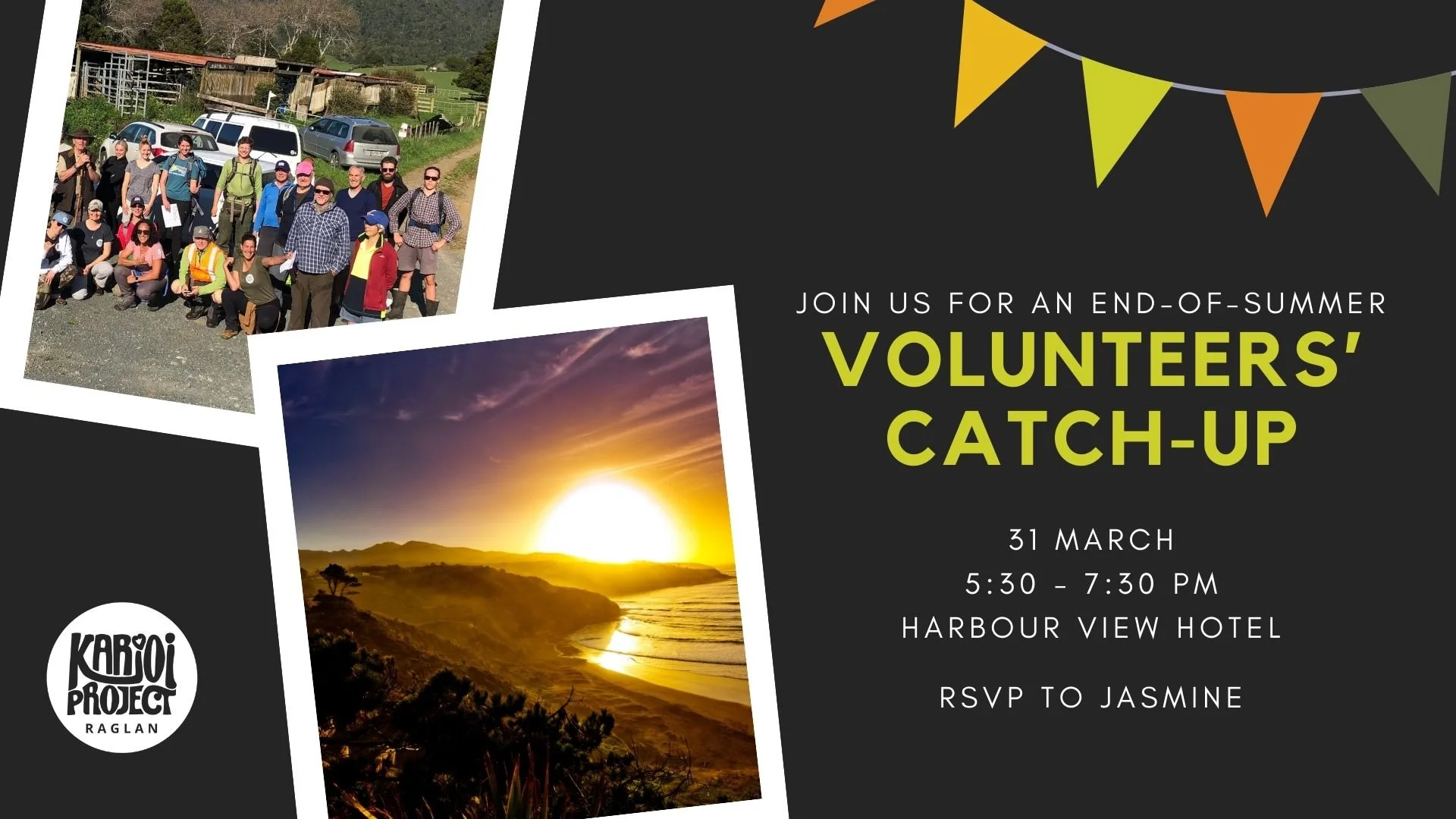 Casual catch-up for our VOLUNTEERS! 