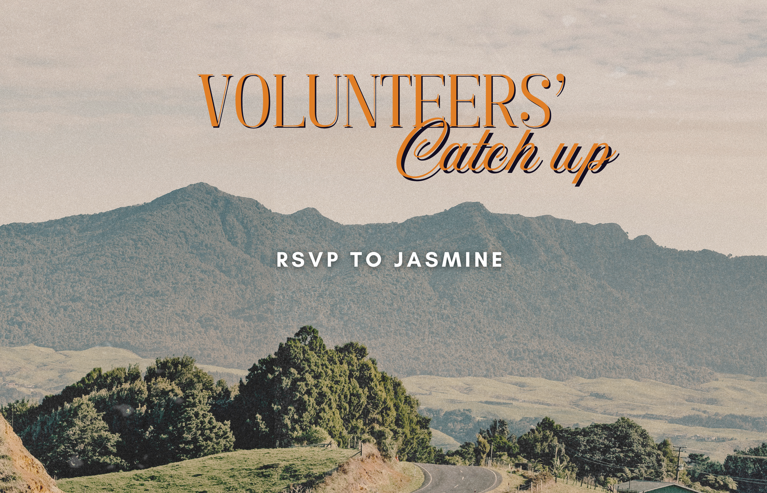 Casual catch-up for our VOLUNTEERS! 