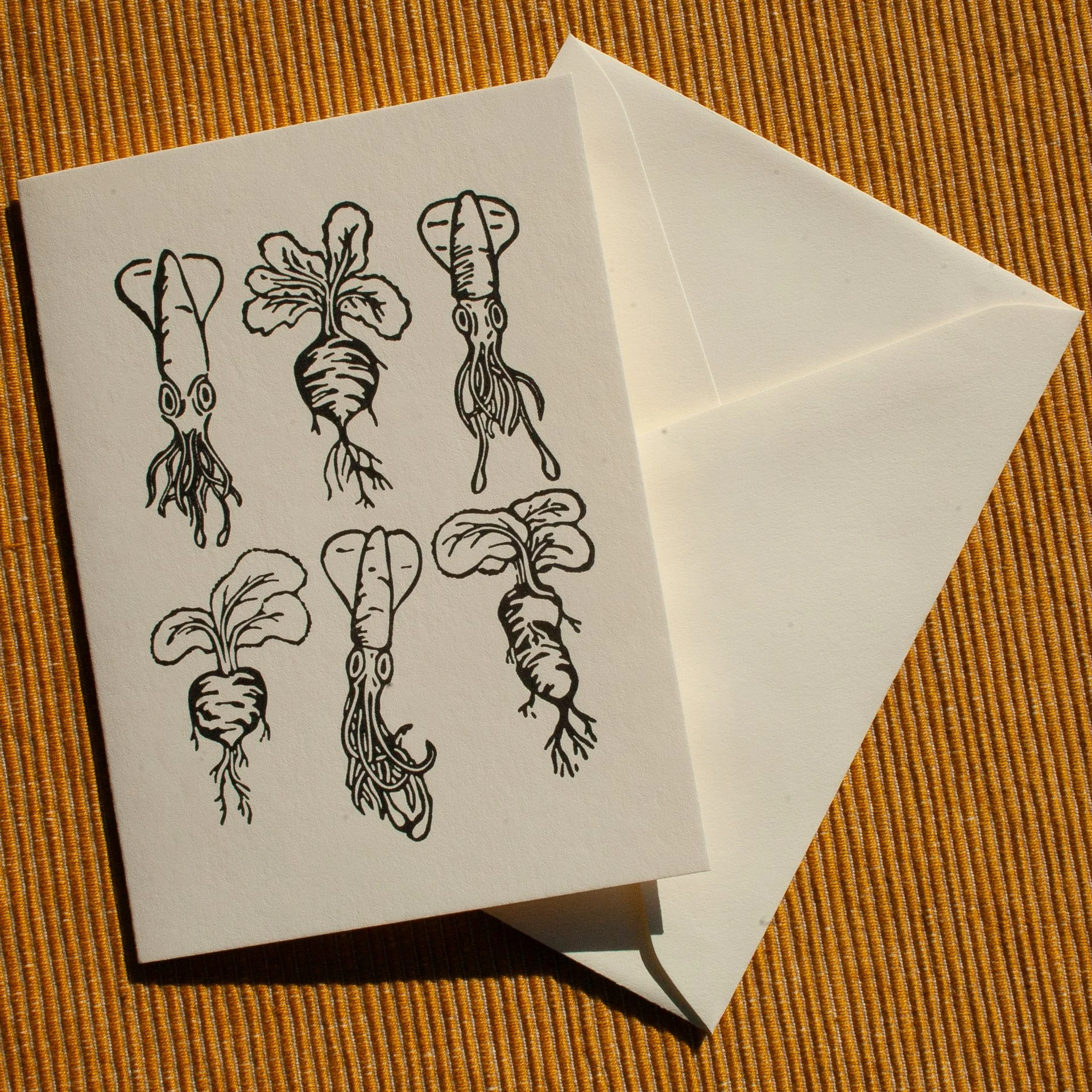 "Squidish" Greeting Card