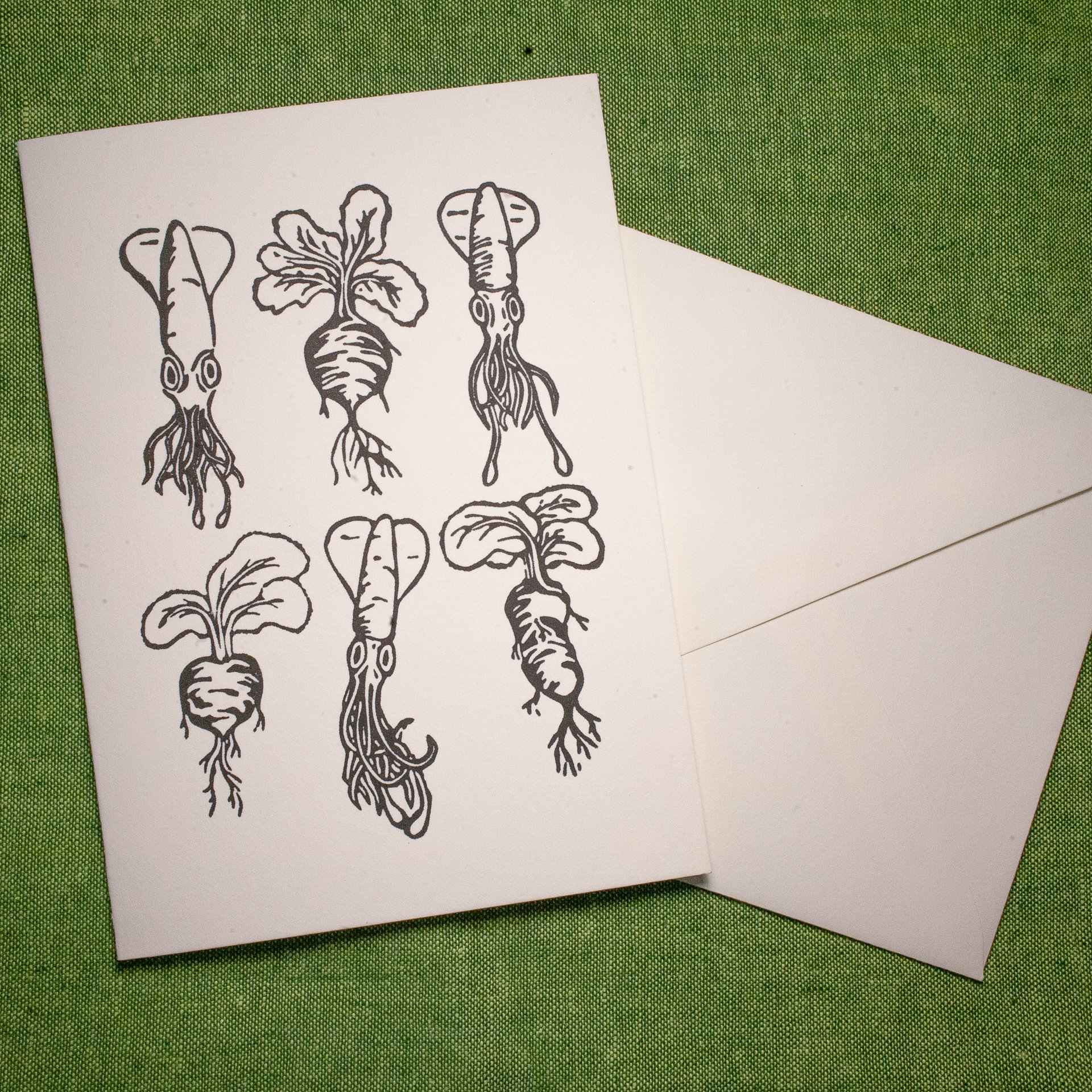 "Squidish" Greeting Card