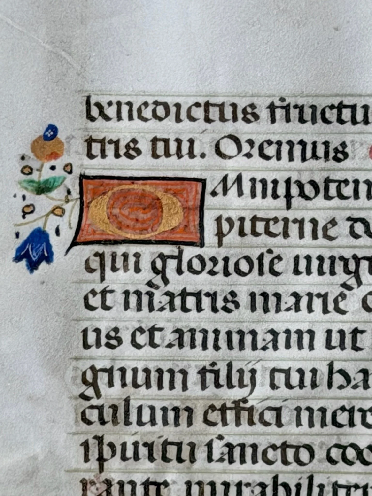 15th c. Illuminated Book of Hours page