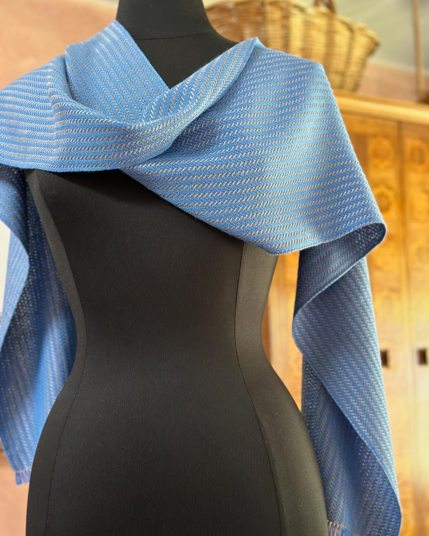 Three unisex silk and cotton scarves are ready for your consideration. Two are 58&rdquo; and one is 66&rdquo; long, just right for an easy loop around the neck. I find the silk and cotton combination perfect for this season- light, soft and comfortab