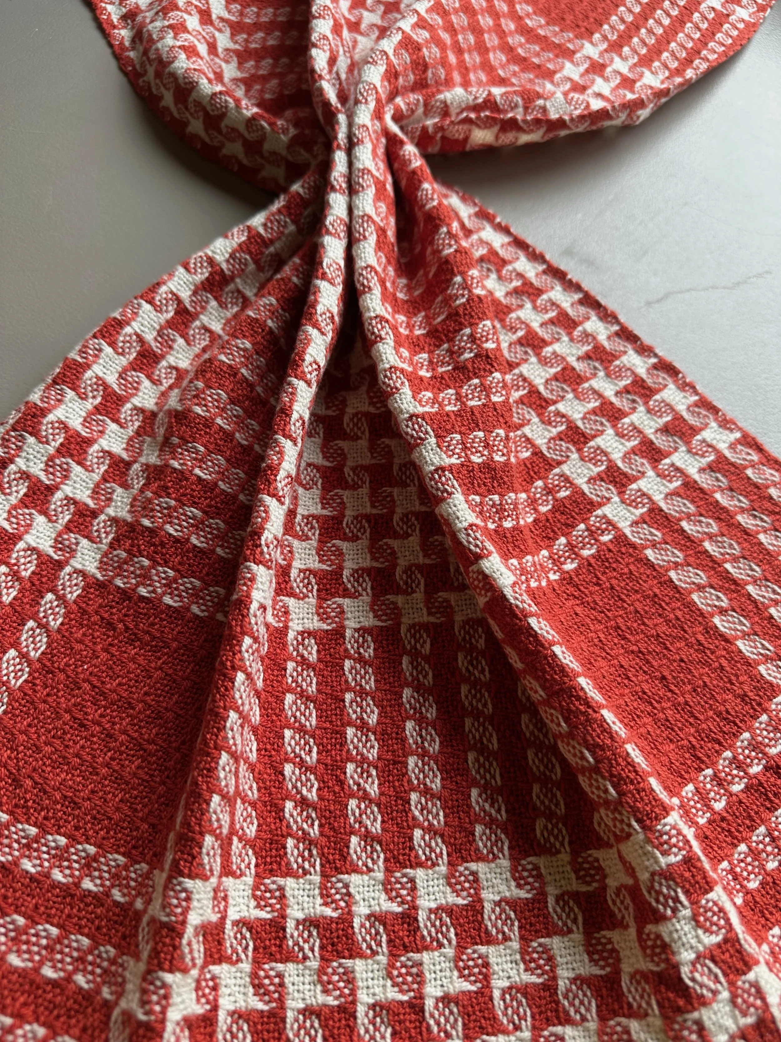 Pinwheel twill towel cayenne2.jpeg