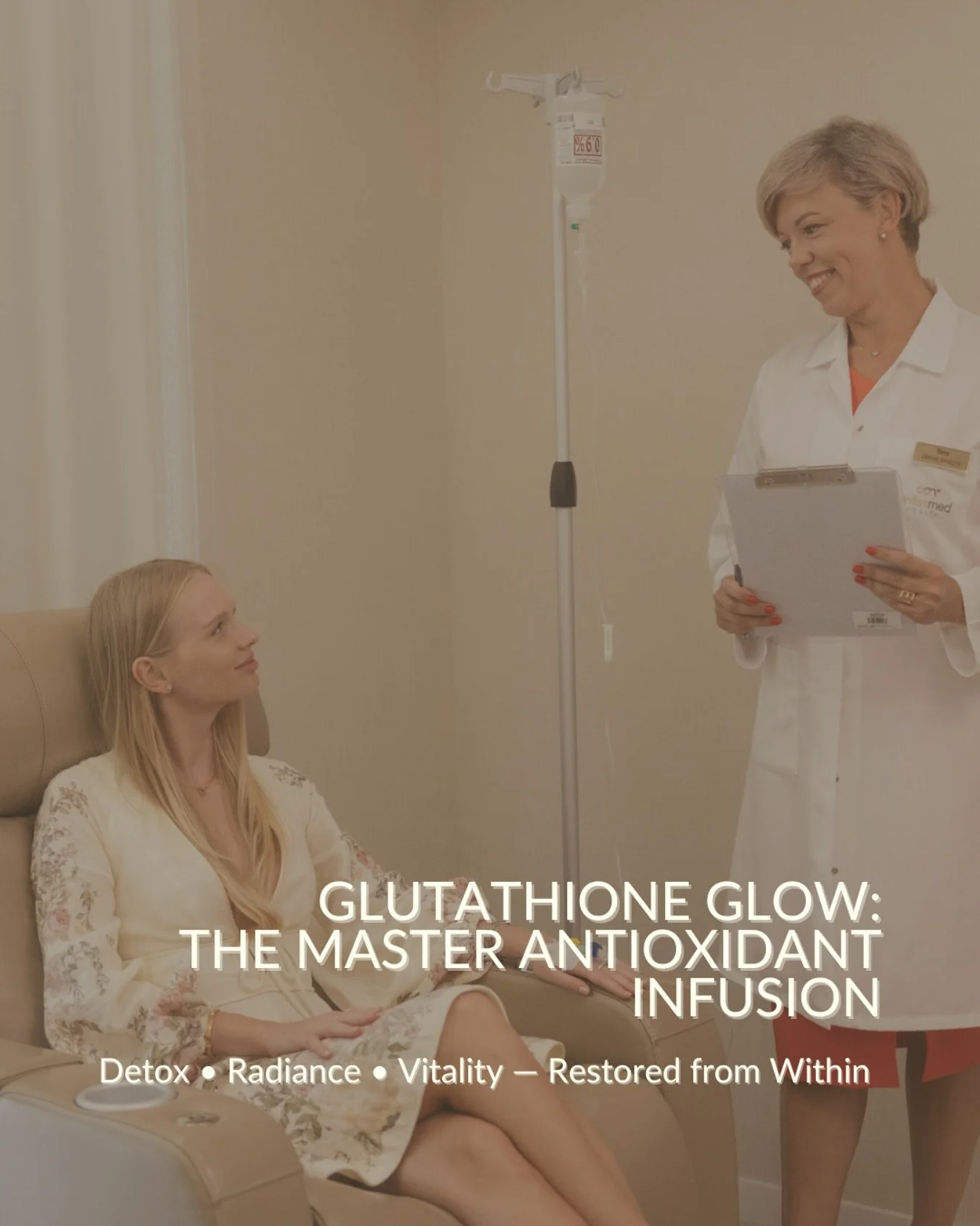 ✨ Glutathione Glow: The Master Antioxidant Infusion ✨

Fatigue, stress, and toxins deplete your body&rsquo;s natural glutathione stores &mdash; leading to tired skin, low energy, and weaker immunity.

💧 Our Glutathione Infusions restore balance dire