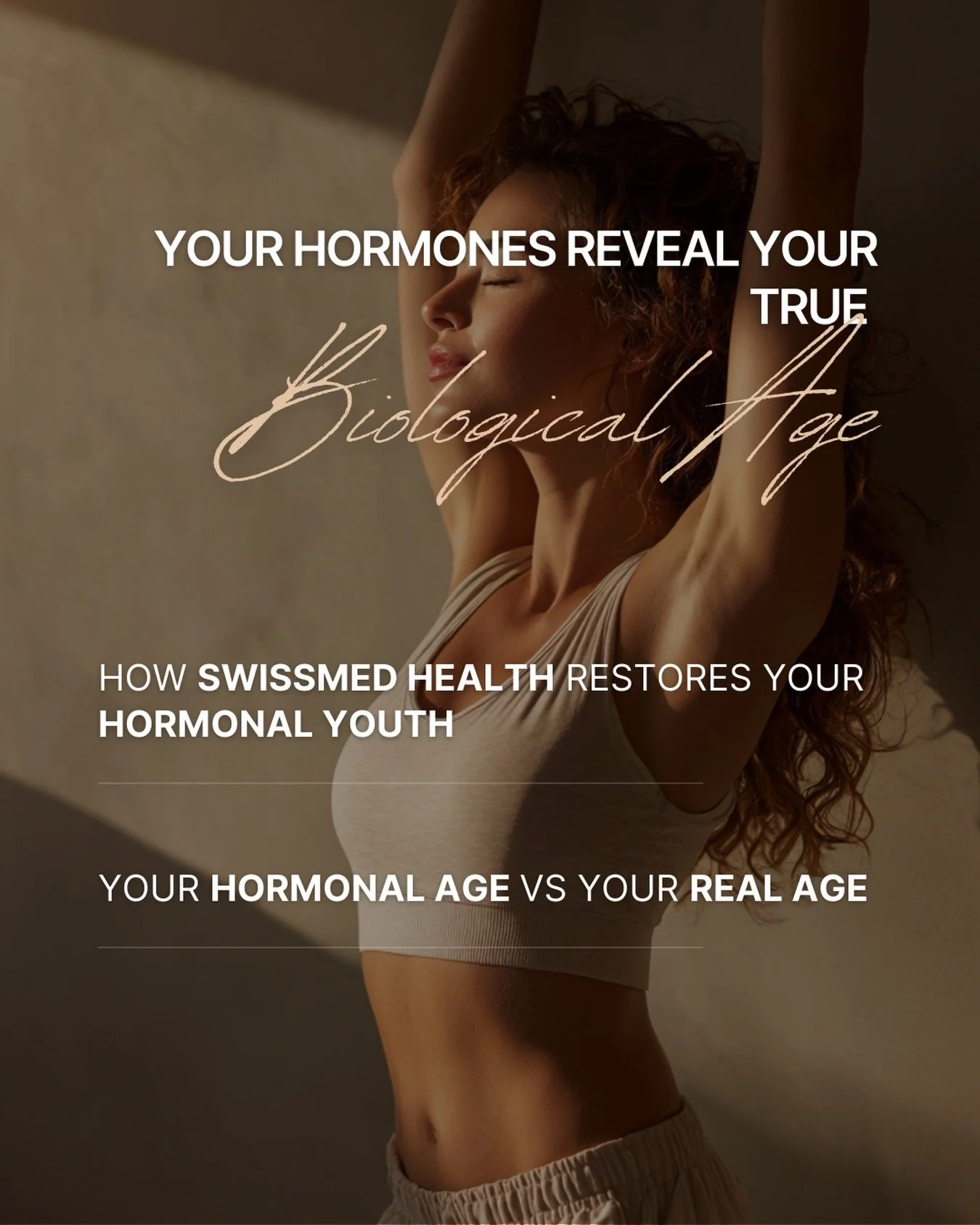✨ Your Hormones Reveal Your True Biological Age
Chronological age is just a number &mdash; your hormones tell the real story.
Your hormonal profile determines how fast you&rsquo;re truly ageing:

⚡ Cortisol &mdash; stress accelerates inflammation &am