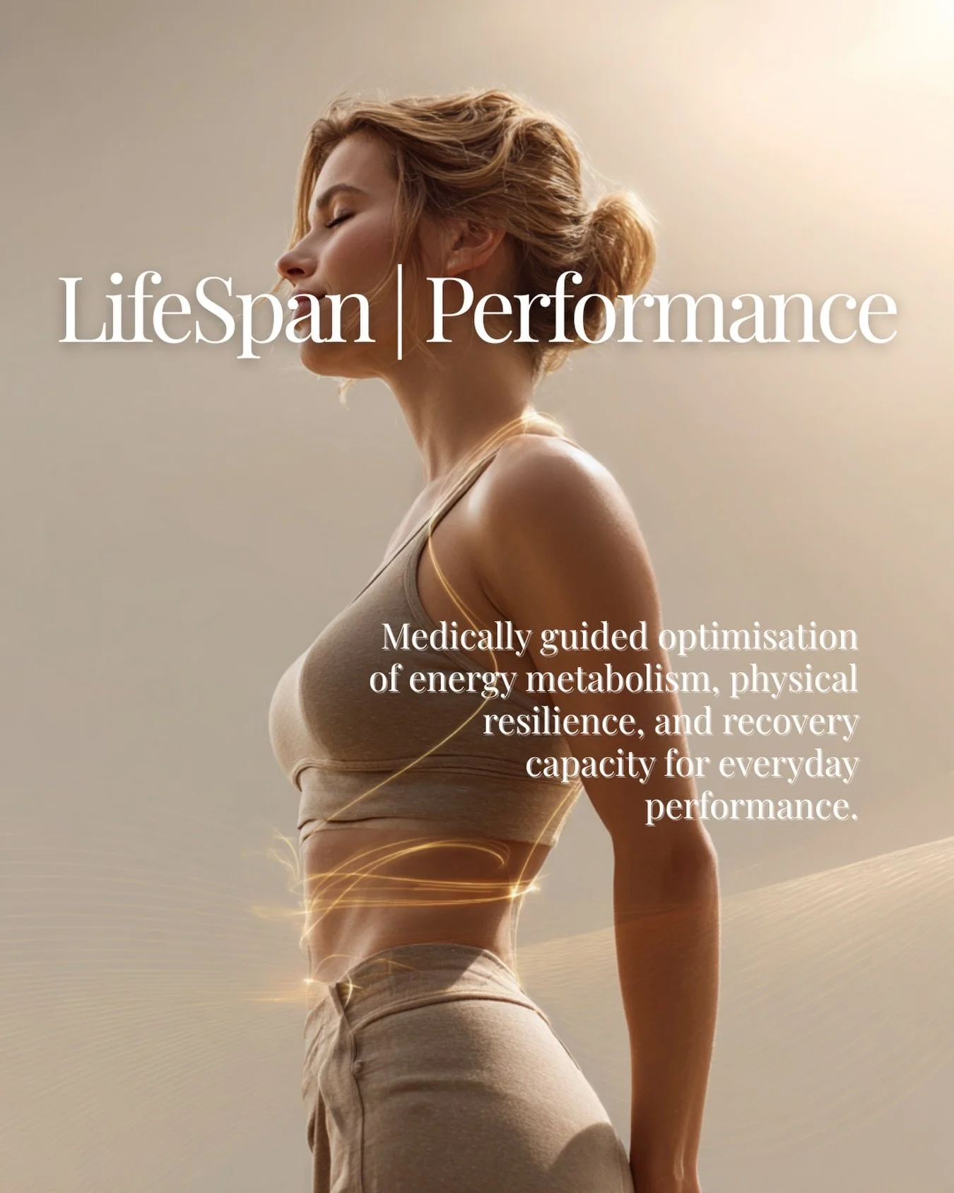 LifeSpan | Performance

True performance begins with understanding your biology.

At Swissmed Health, we optimise energy, resilience, and recovery through precision diagnostics and personalised medicine &mdash; so your body performs at its best, ever