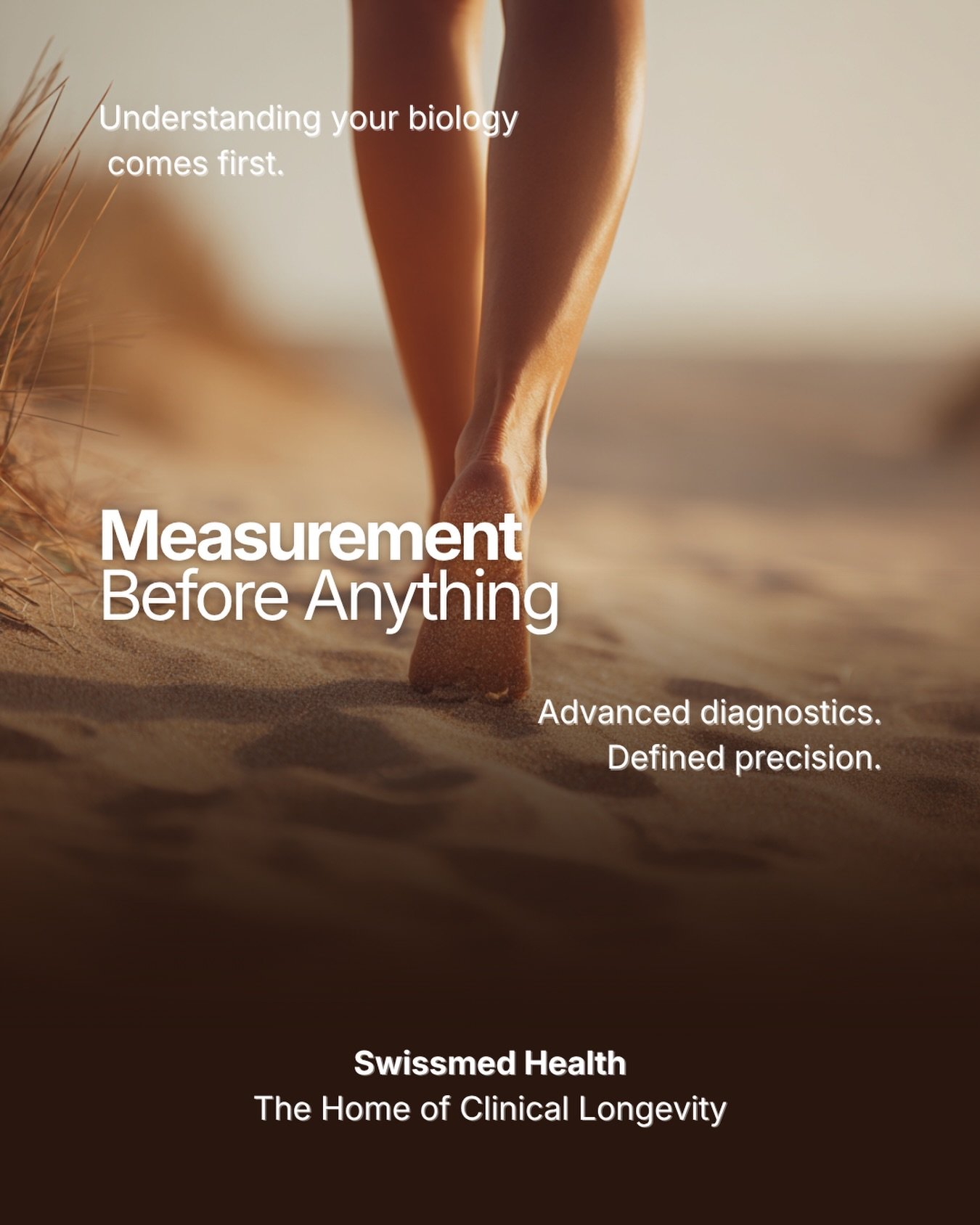 True longevity doesn&rsquo;t begin with treatment.
It begins with measurement.

At Swissmed Health, we start by understanding your biology &mdash; through advanced diagnostics, precise data, and clinical insight.

Because without measurement, there i