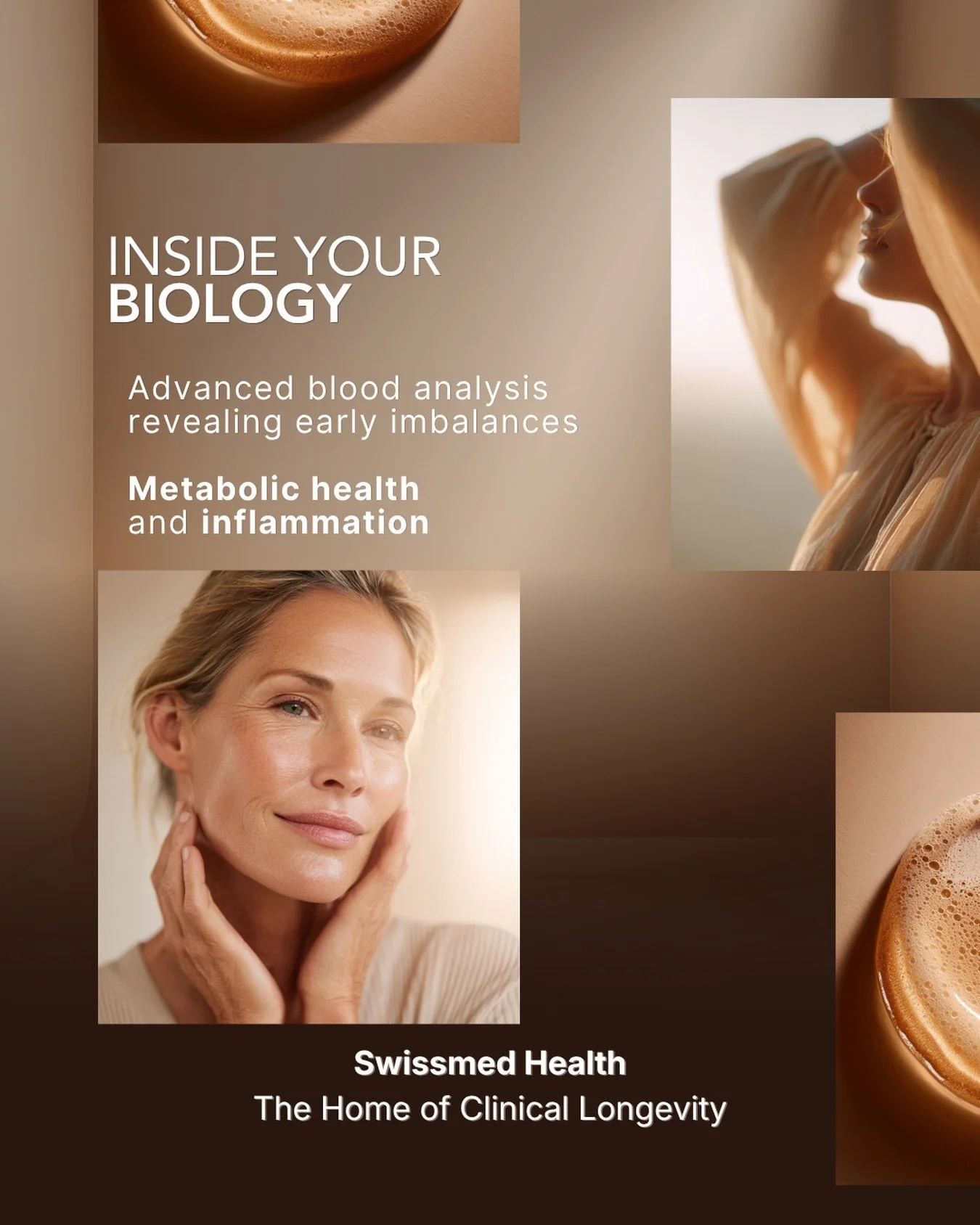 Performance begins with understanding.

At Swissmed Health, we go beyond standard testing &mdash;
revealing early imbalances, metabolic health, and inflammation before they become visible.

Precision diagnostics.
Personalised insight.
Long-term perfo