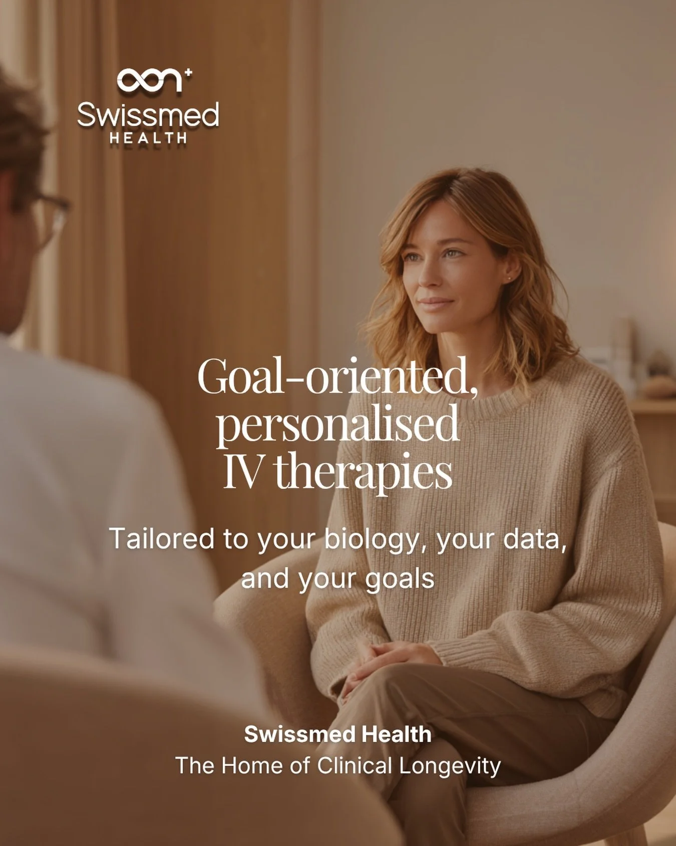At Swissmed Health, personalised IV therapy begins with understanding your biology.

We assess, measure, and design each formulation around your specific needs, whether the goal is energy, recovery, resilience, or performance.

No generic blends.
No 