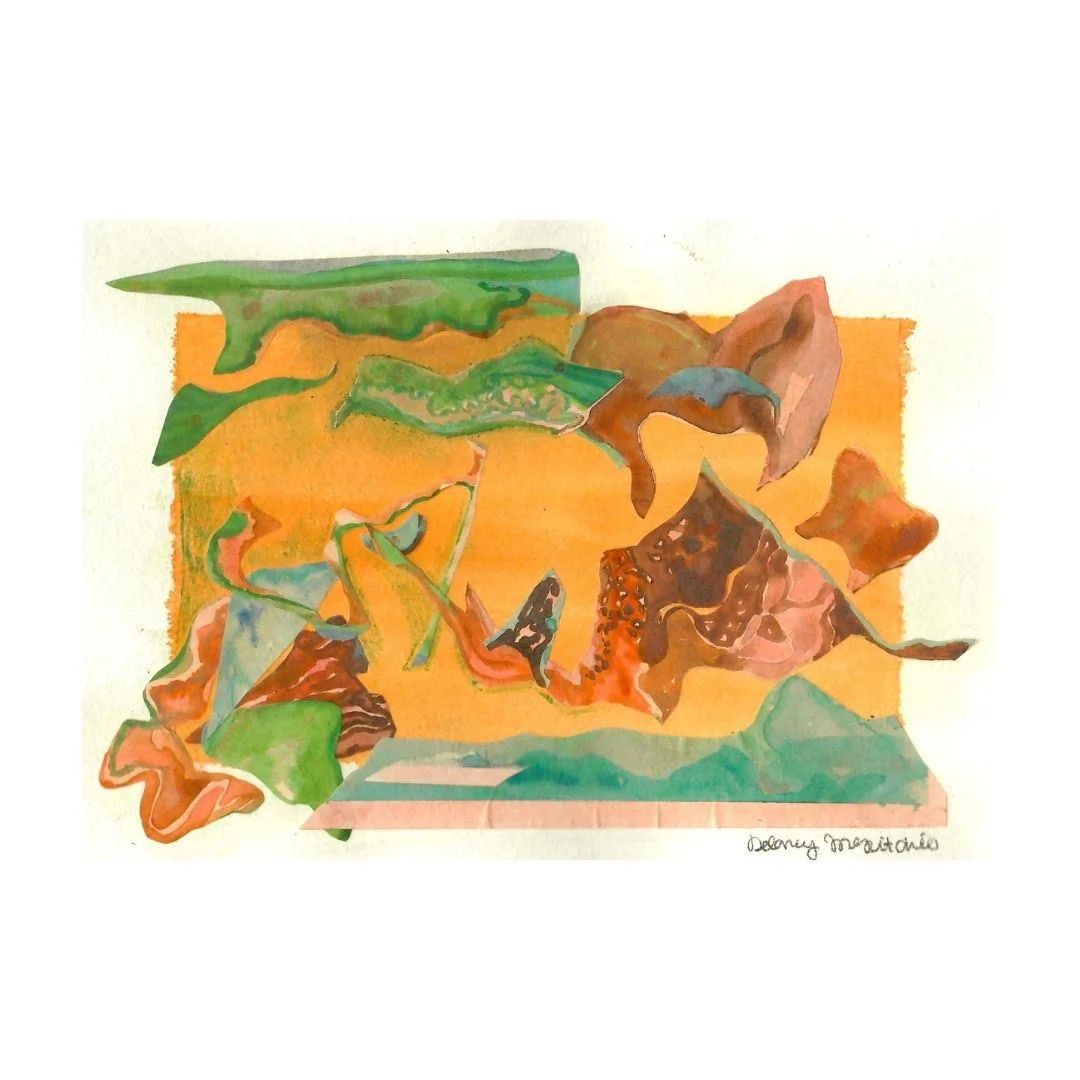 Disjointed Waters, 8.5"x5.5", 2023