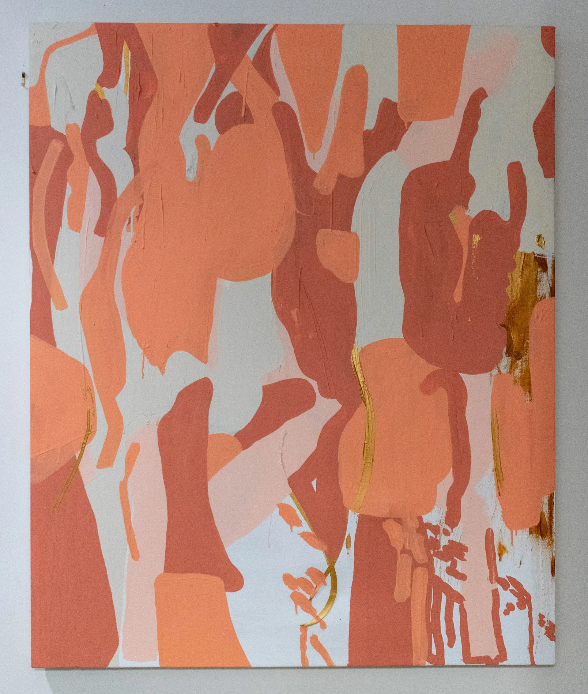 Anderson Farm 1, Wall Paint on Canvas, 36"x48", 2020