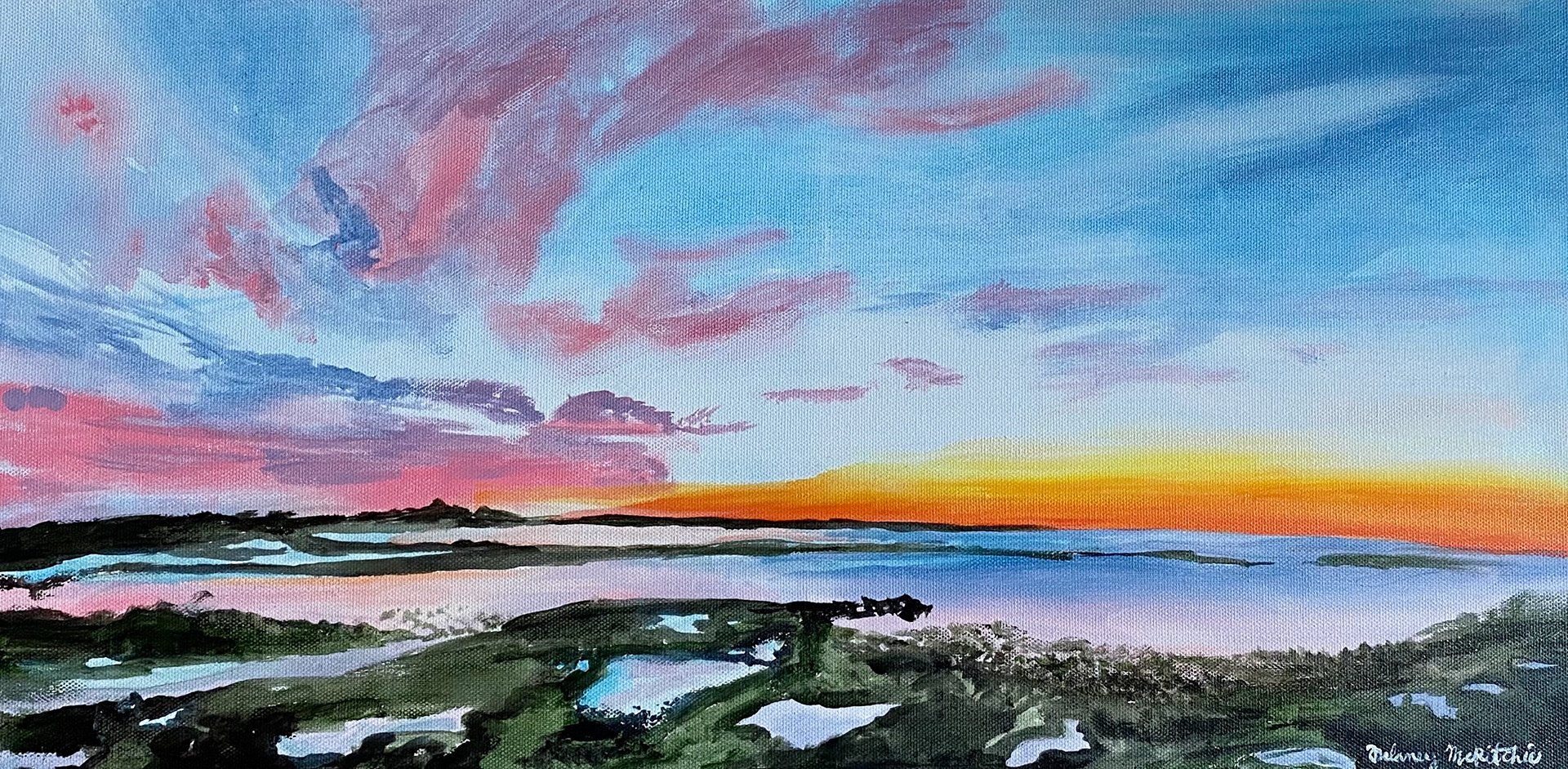 Marsh Girl, Acrylic on Canvas, 2021