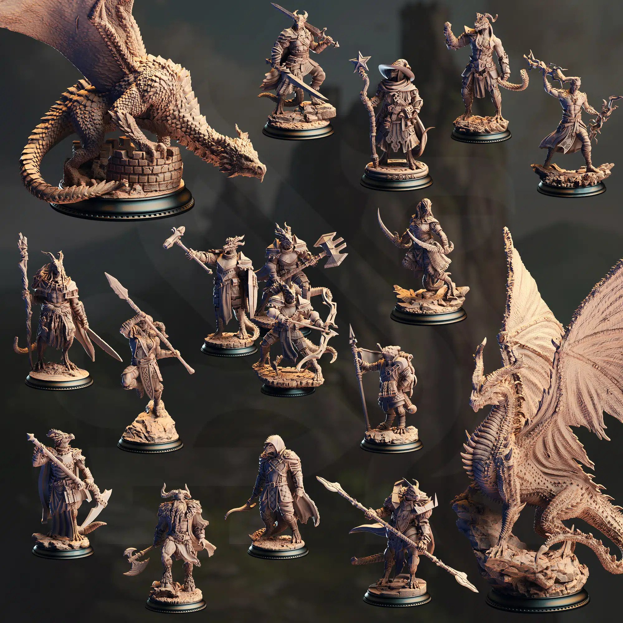 Clash of the Dragons Minis
