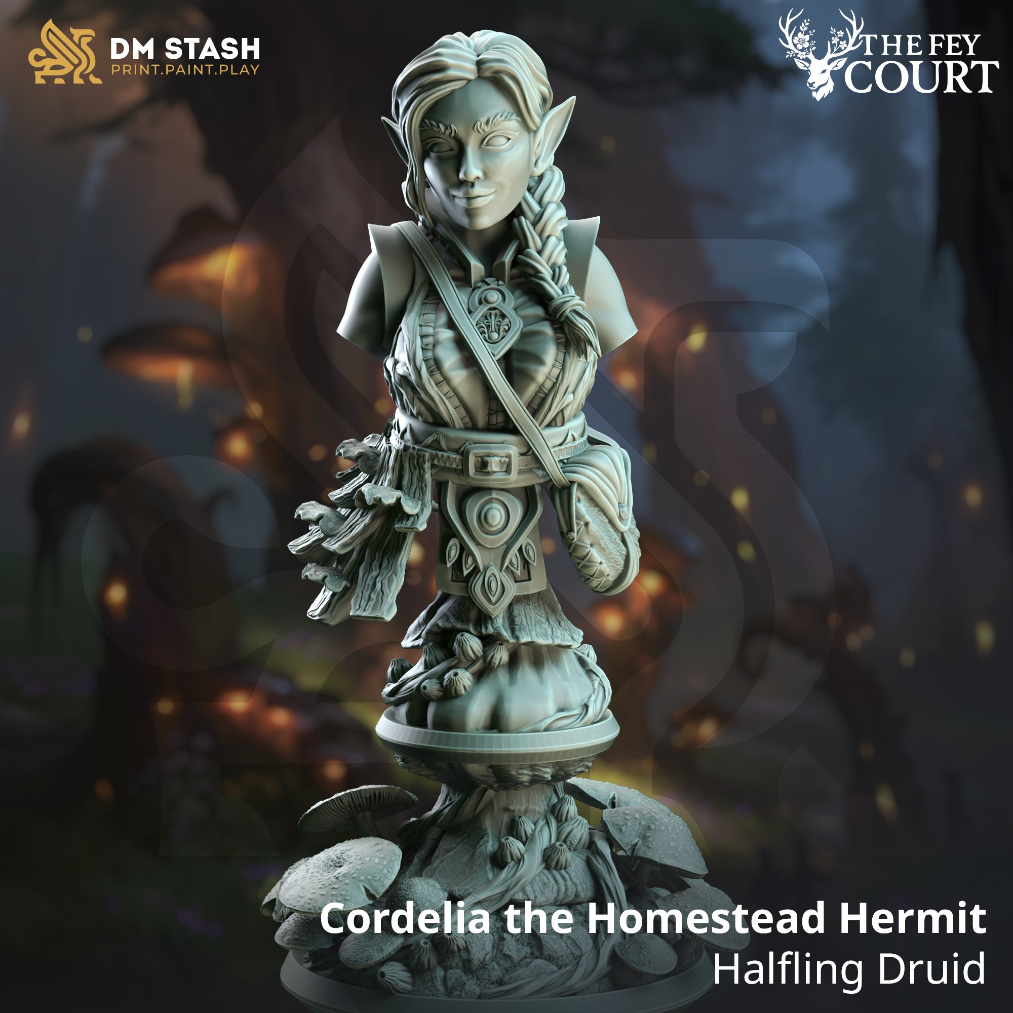 Cordelia the Homestead Hermit - Halfling Druid (Bust).jpg