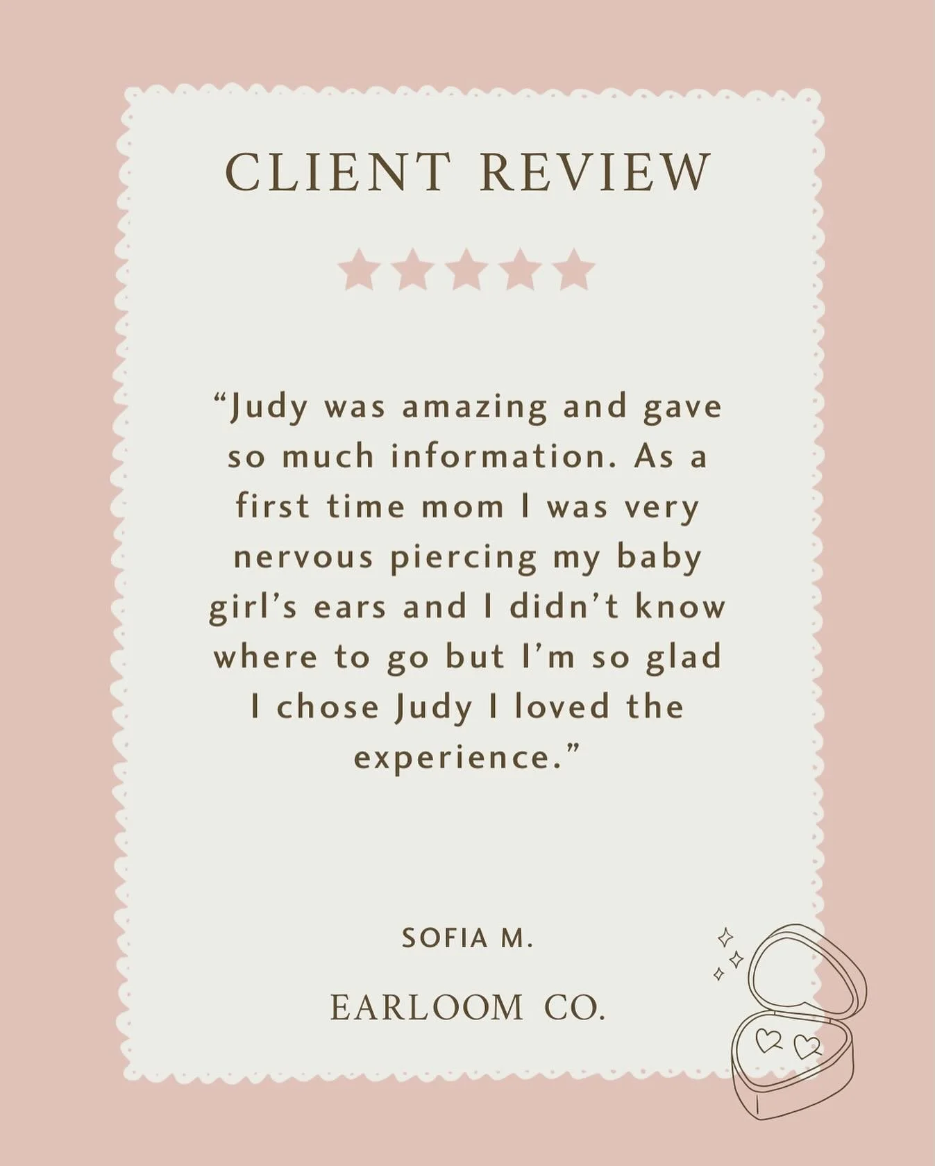 Thank you so much for your kind words, Sofia! It means so much that you trusted me with your baby girl&rsquo;s first ear piercing milestone. I completely understand how overwhelming it can feel as a first-time mom, and I&rsquo;m so glad you felt comf