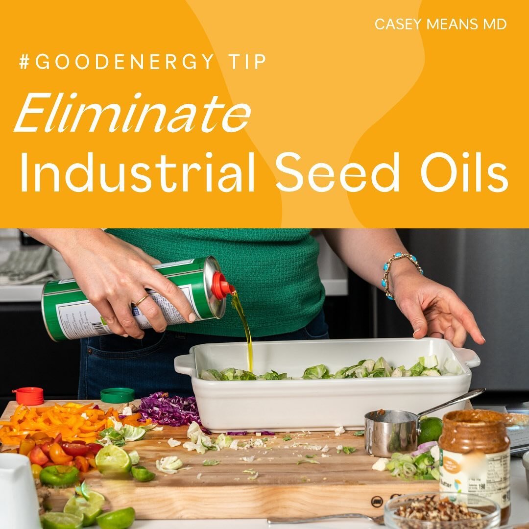 🛑&nbsp;DO A FRIDGE AND PANTRY CHECK: Check your fridge and you might notice these same ingredients pop up over and over again: refined seed oils like canola oil, soybean oil, vegetable oil, and corn oil. Industrial seed oils are in EVERYTHING these 
