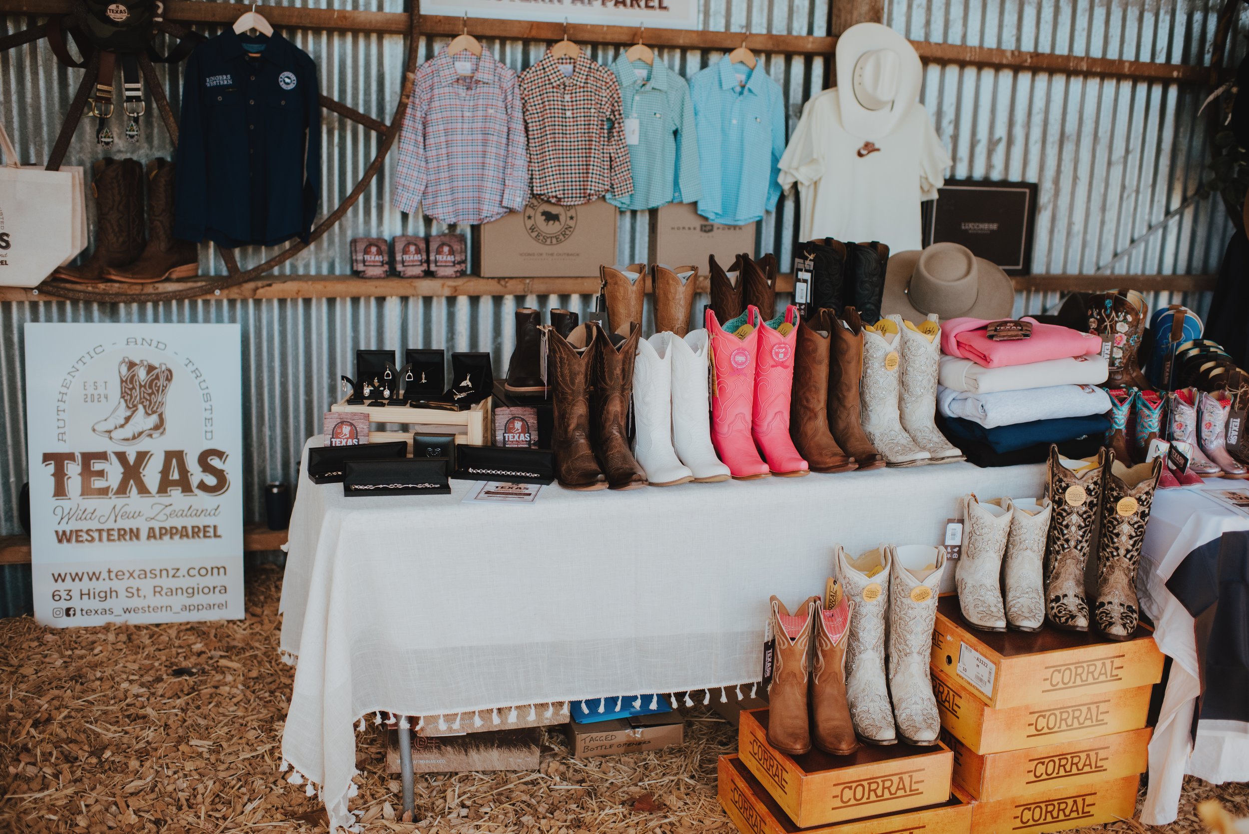 western apparel stand at open day