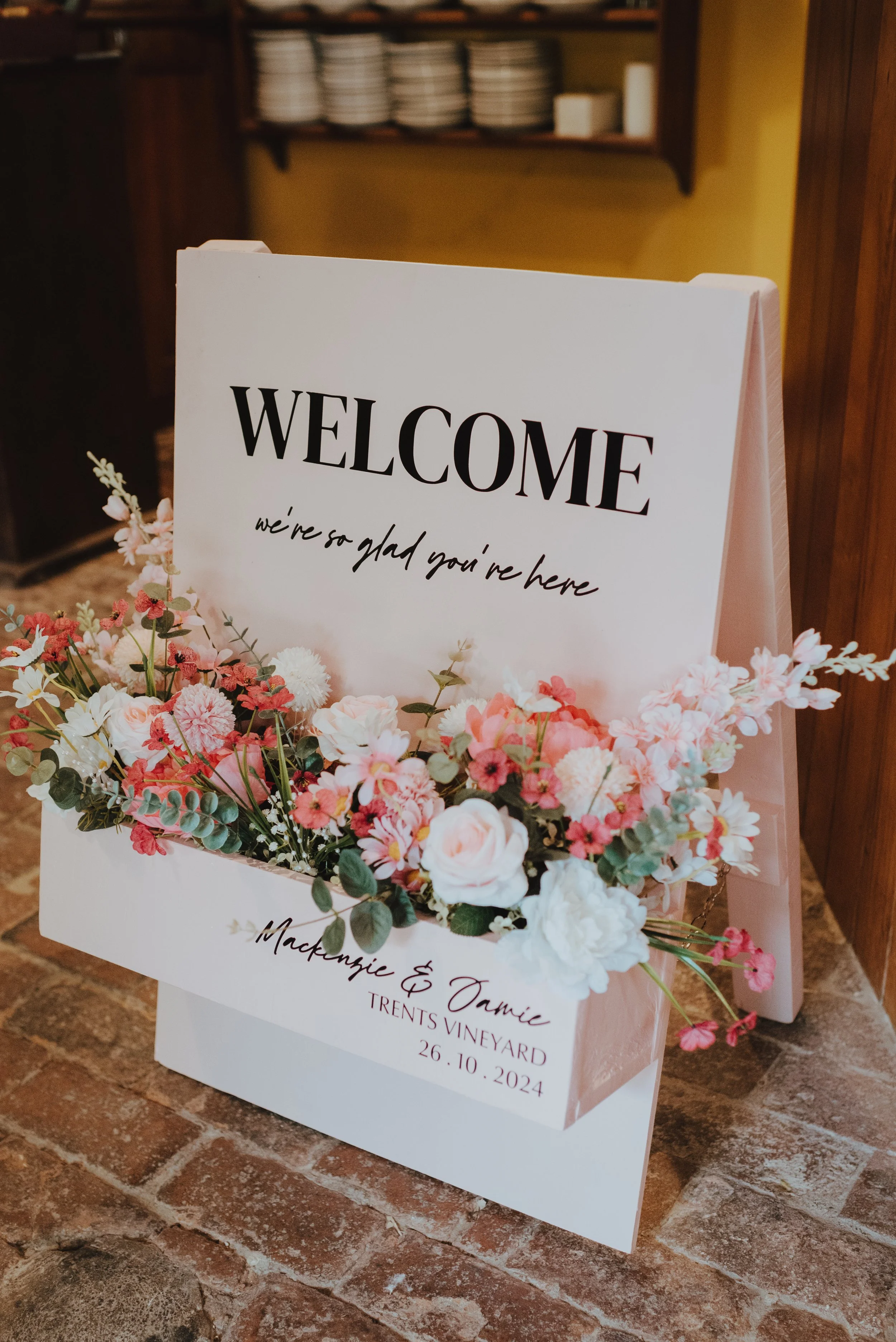 welcome sign florals welcome sign florals