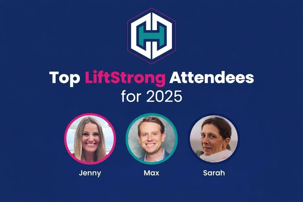 ✨ Top LiftStrong Attendees of 2025 ✨

Huge shoutout to these three absolute rockstars who showed up week after week, put in the work, and truly embodied what LiftStrong is all about.

&bull; Jenny &mdash; 102 classes
&bull; Max &mdash; 82 classes
&bu