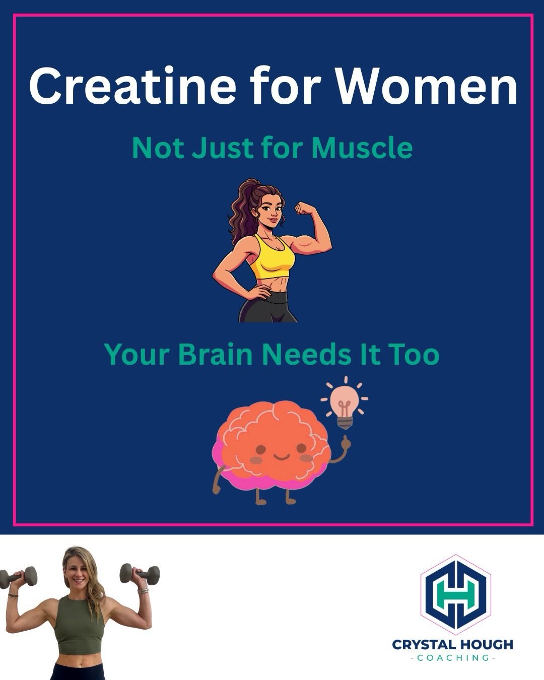 Creatine is one of the most researched supplements out there and one of the most overlooked by women.

It&rsquo;s not just about strength and muscle.

Creatine helps support brain energy (ATP), which is why research shows benefits in:
&bull; Memory
&