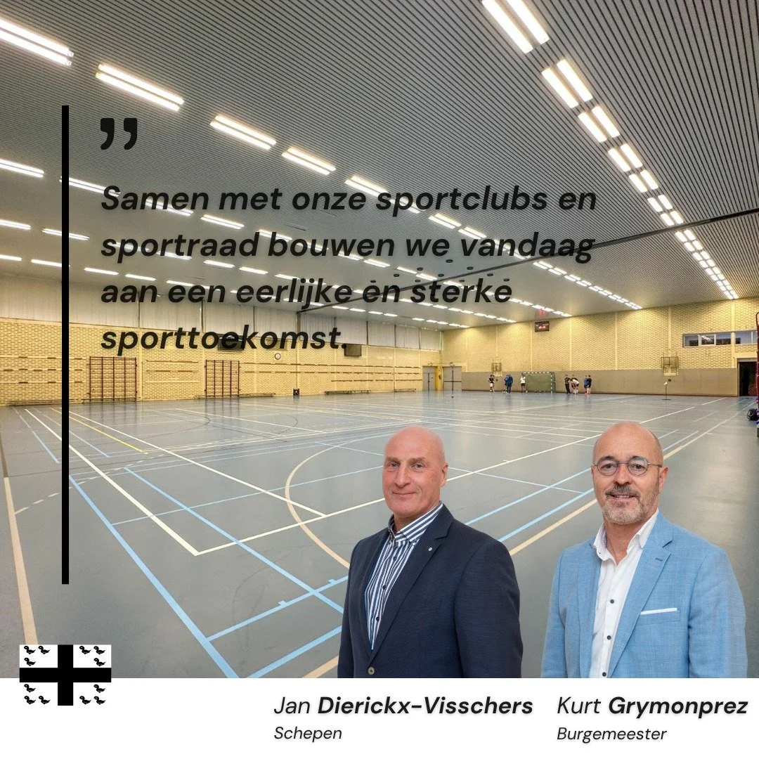 Samen met onze sportclubs en sportraad bouwen we vandaag aan een eerlijke en sterke sporttoekomst