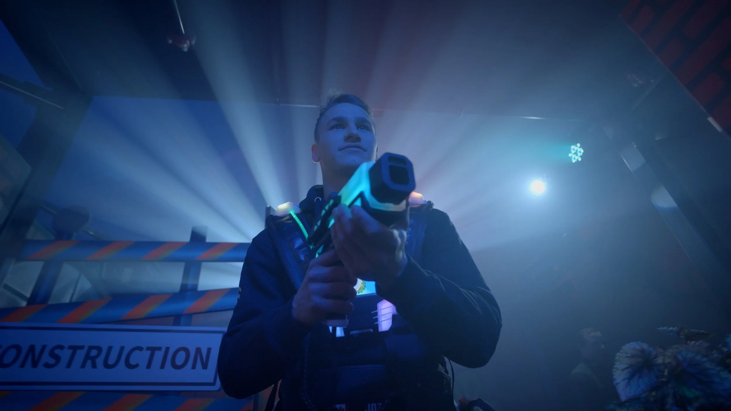Ivan Demidov playing laser tag.