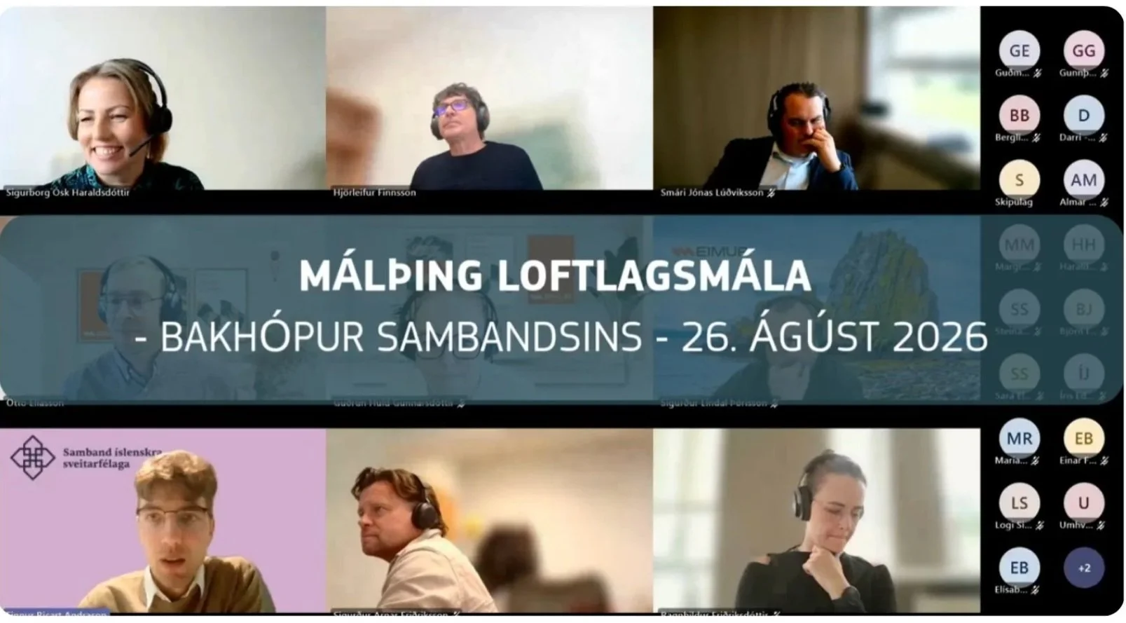 Iceland final event: Online workshop with the Icelandic Association of Local Authorities on 26 August.