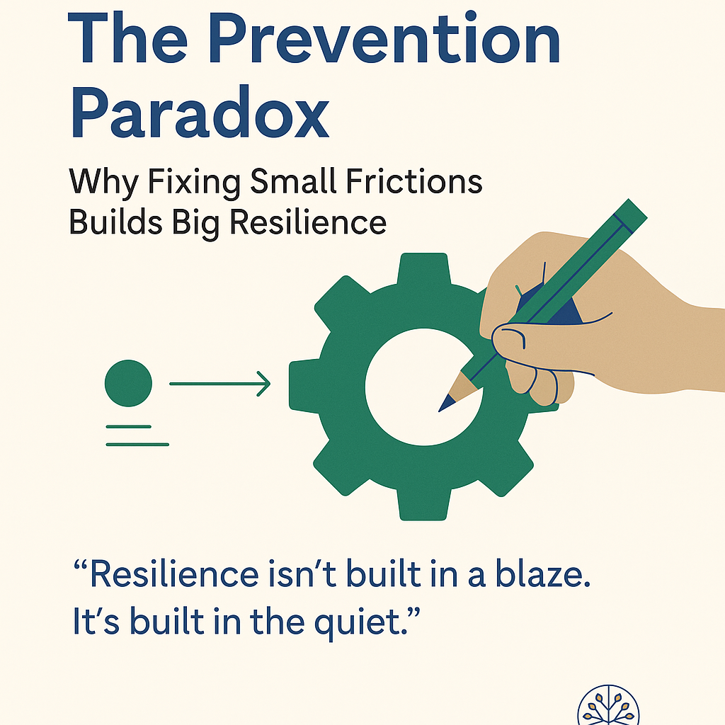 The Prevention Paradox: Why Fixing Small Frictions Builds Big Resilience