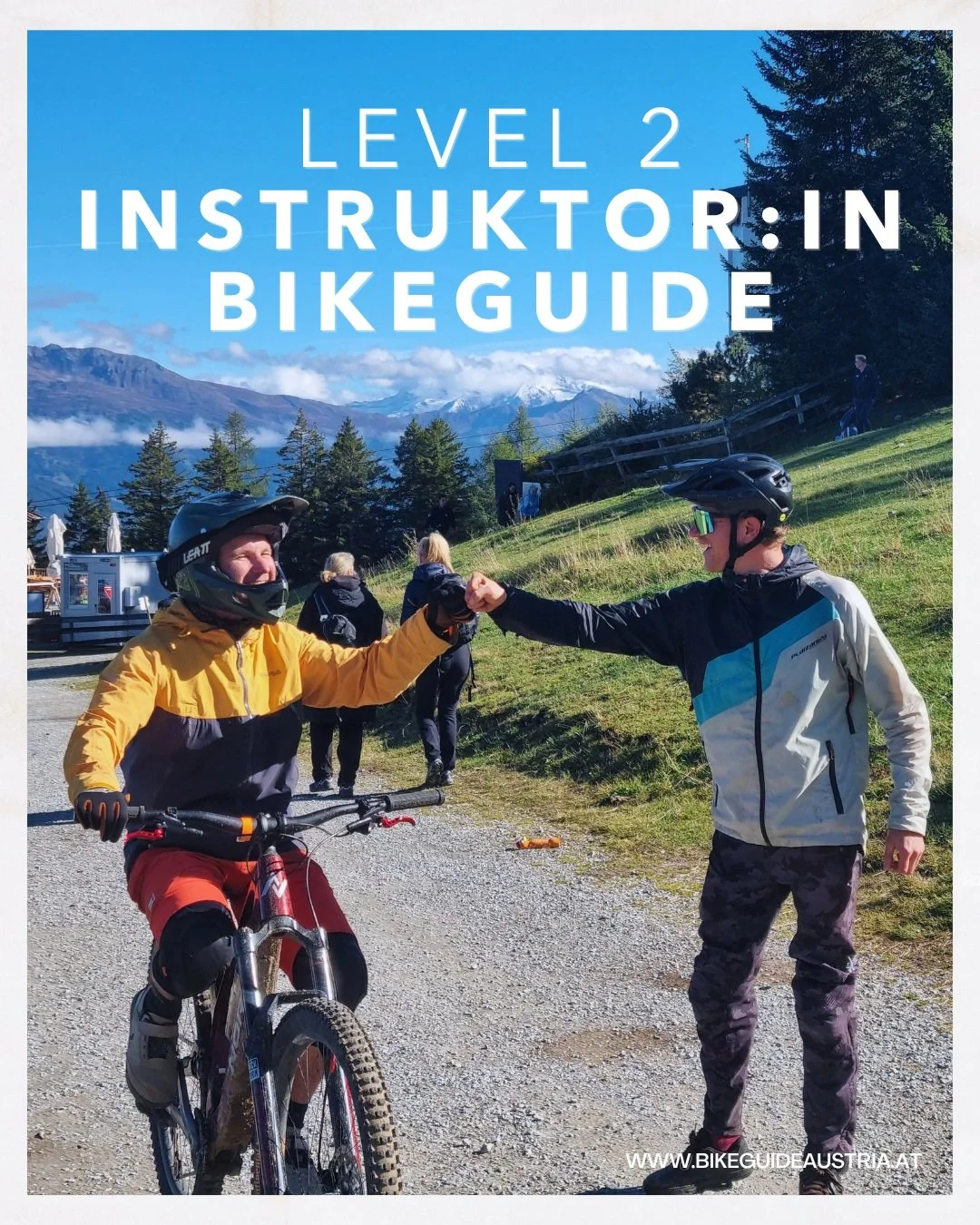 Prim&auml;re in &Ouml;sterreich! Zum ersten Mal fand die Abschlusspr&uuml;fung zum/zur 𝗟𝗲𝘃𝗲𝗹 𝟮 𝗜𝗡𝗦𝗧𝗥𝗨𝗞𝗧𝗢𝗥:𝗜𝗡 𝗕𝗶𝗸𝗲𝗴𝘂𝗶𝗱𝗲 statt.

Im Bikepark Mutters ging es zwei Tage lang um alles: Fahrtechnik auf S3 Trails, P&auml;dagogik, 