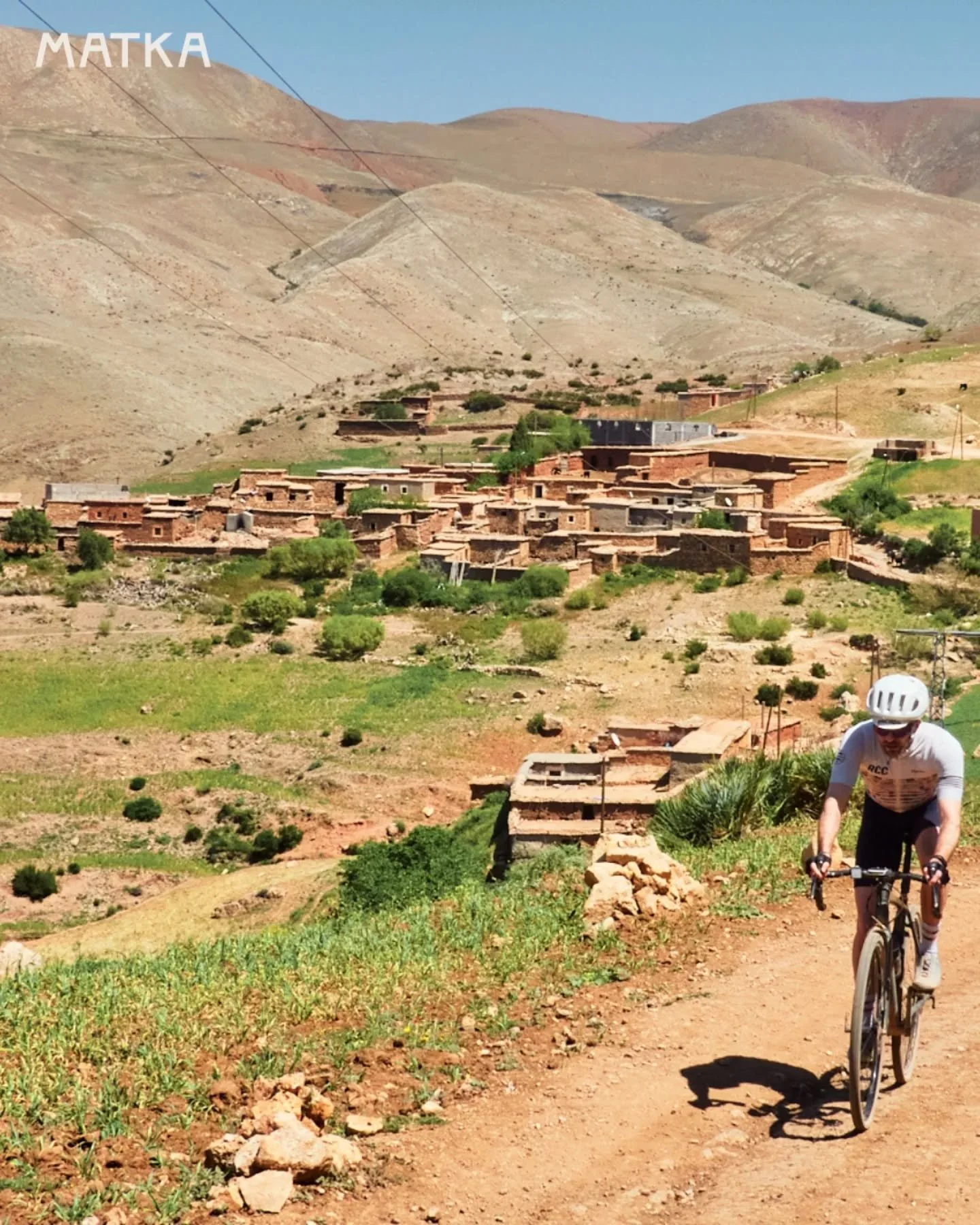 Ourika Valley - 95km / 2000m

Surface: 95% gravel 

"The first real test for your legs: over 2,000 meters of climbing packed into less than 100 km. Gentle rolling hills guide you toward Ourika, where a long riverside ascent begins, climbing to T