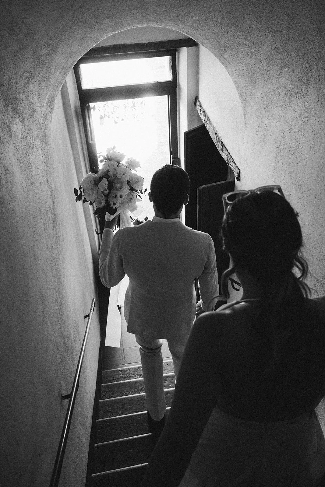 Auszug Brautpaar.  Hochzeitsfotograf Standesamt Mainz
