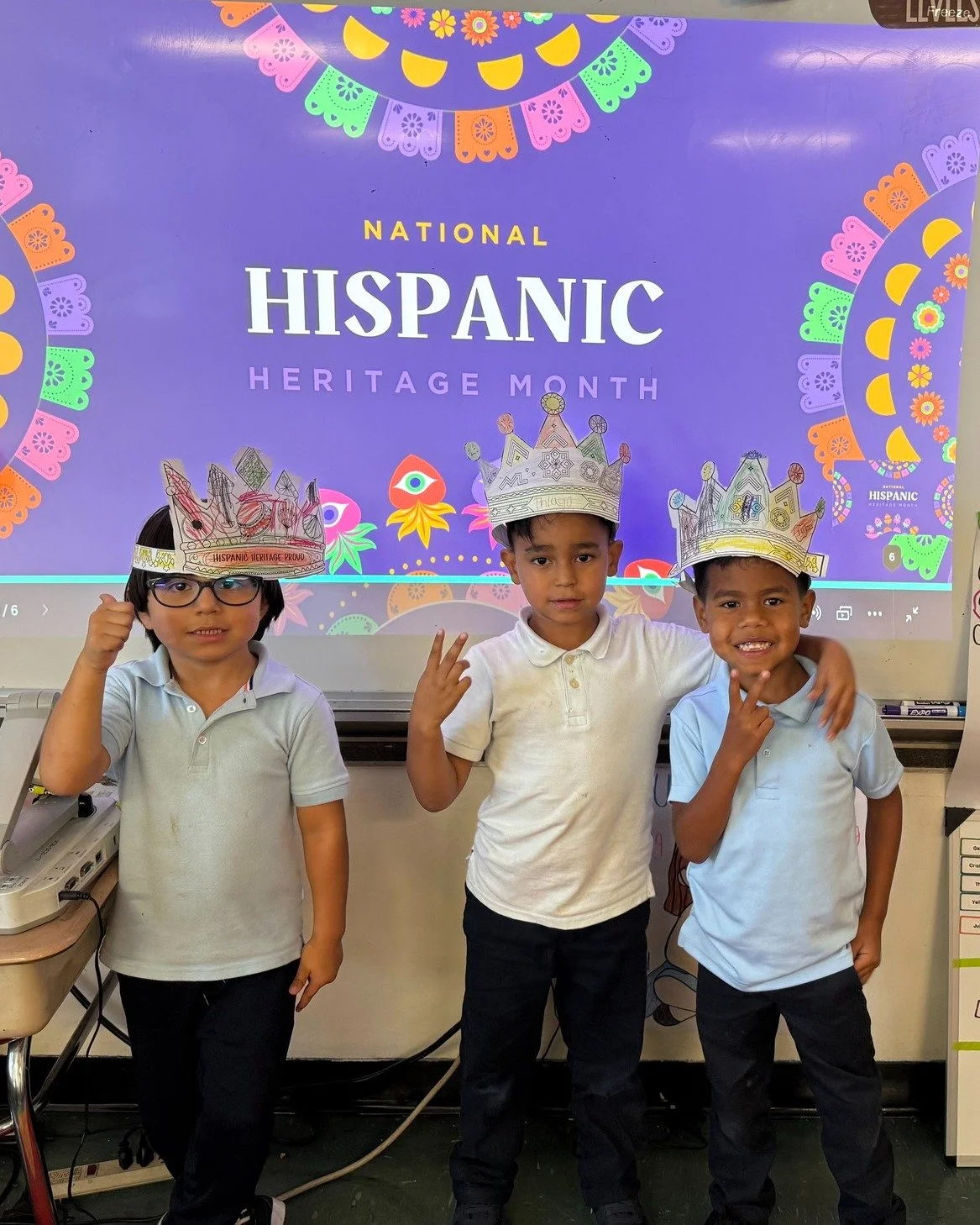 🌎🎉 Our first graders are exploring stories, traditions, and voices that shine during Hispanic Heritage Month! #HispanicHeritageMonth #FirstGradeAdventures #NYCCharterSchools #CharterSchool #EducationNYC #FirstGrade