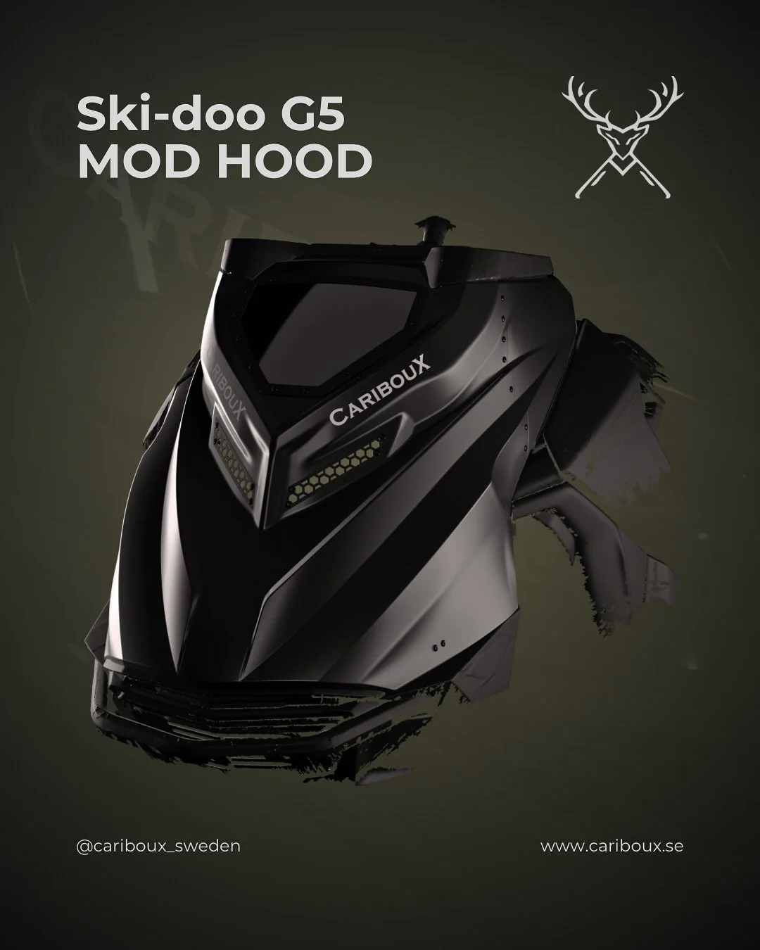 Finally ready to share the Ski-doo G5 hood, starting shipping in November! Preorders available soon 🔥

Let&rsquo;s hope for a great season with a lot of snow! ❄️