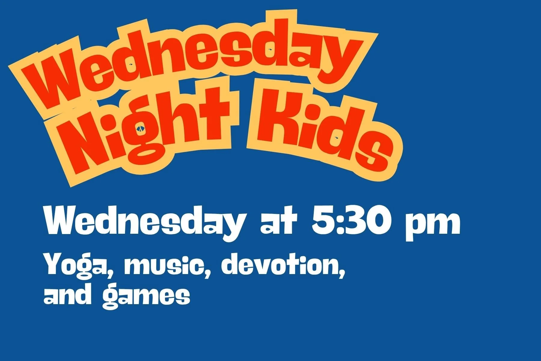 Wednesday Night Kids children's events