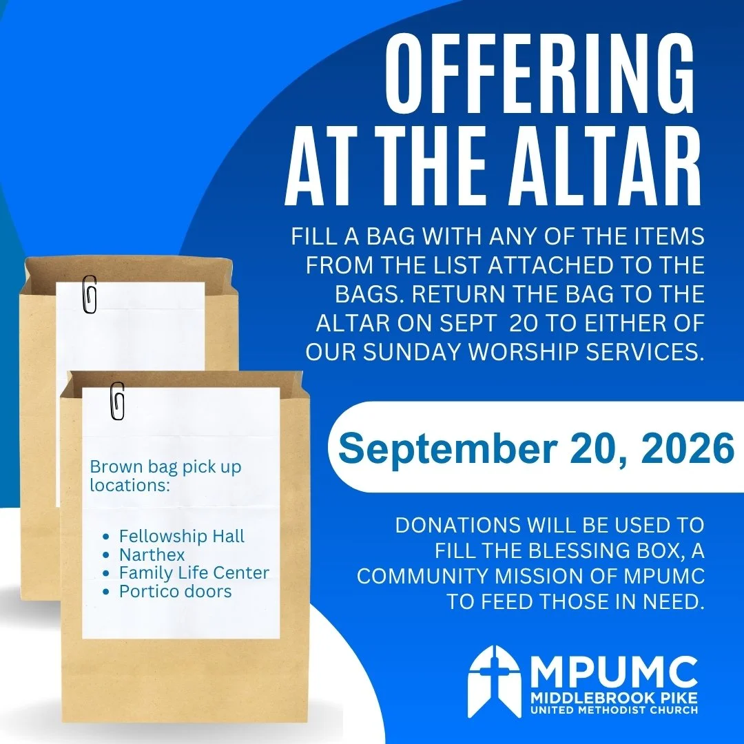Offering at the Altar mission donations