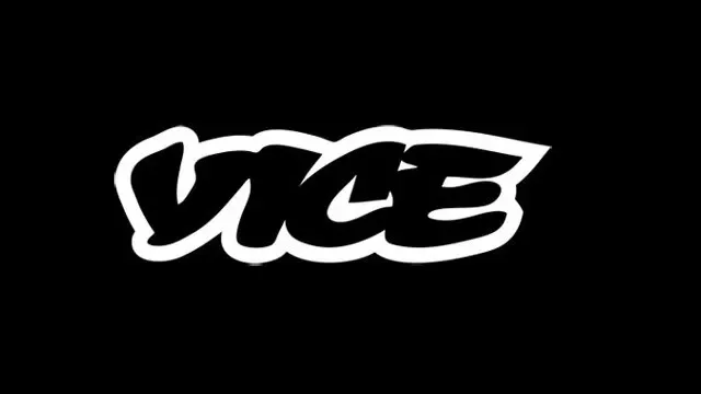Black background with the white logo of VICE in stylized graffiti font.