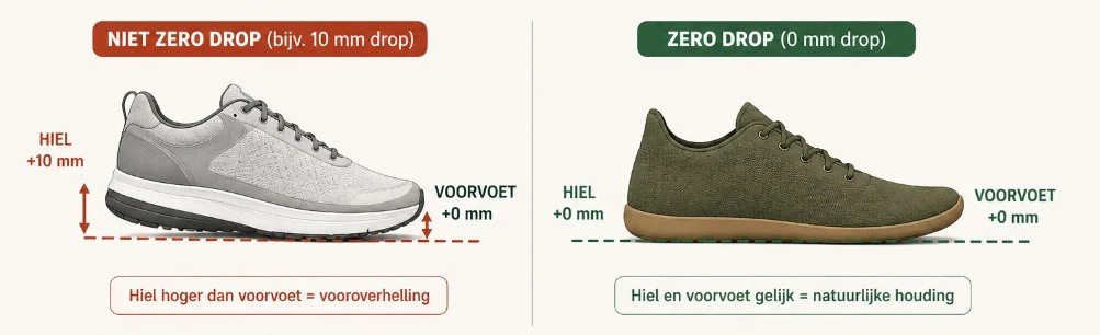 zero drop vs normale schoenen