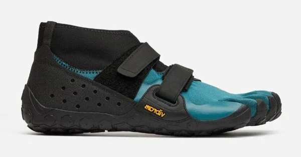 Vibram FiveFingers Scramkey in blauwgroen met zwart, zijaanzicht