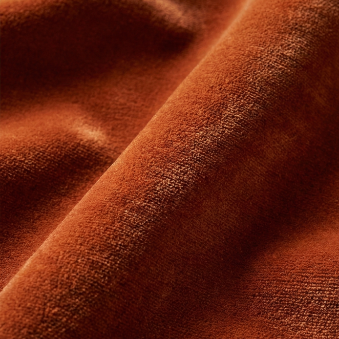 Close-up van een stuk bruin suède stof.