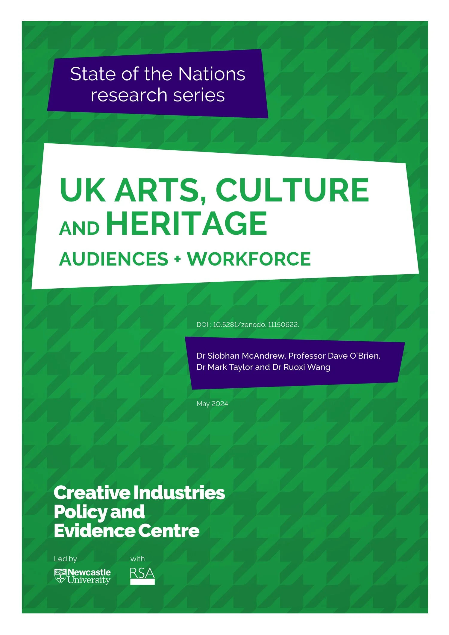 Creative PEC: Arts, Culture and Heritage: Audiences and Workforce Report